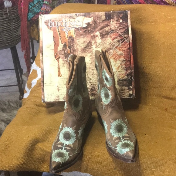 Old Gringo Sunflower Boots size 7 1/2 - Picture 4 of 11